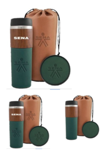Wood Grain Tumbler Set