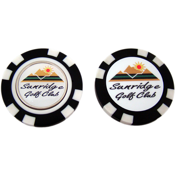 Plastic Poker Chip (Removable Marker)