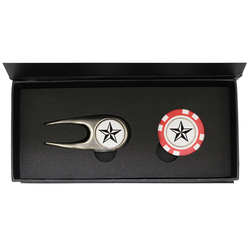 Scotsman's Divot Tool and Plastic Poker Chip with Marker in a Magnetic Close Gift Box