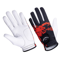 Sublimated Lycra Glove with Leather Palm