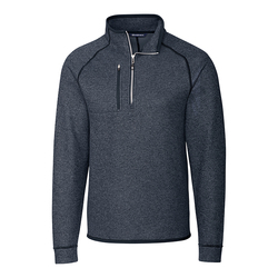 Cutter & Buck Mainsail Sweater-Knit Men's Half Zip Pullover Jacket