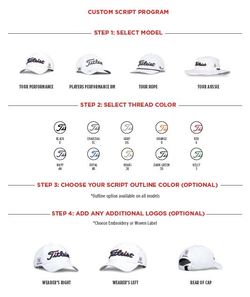 Titleist Tour Performance Custom Script Golf Hat