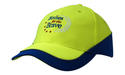 Luminescent Safety Cap with Inserts/Reflective Piping on Crown & Peak
