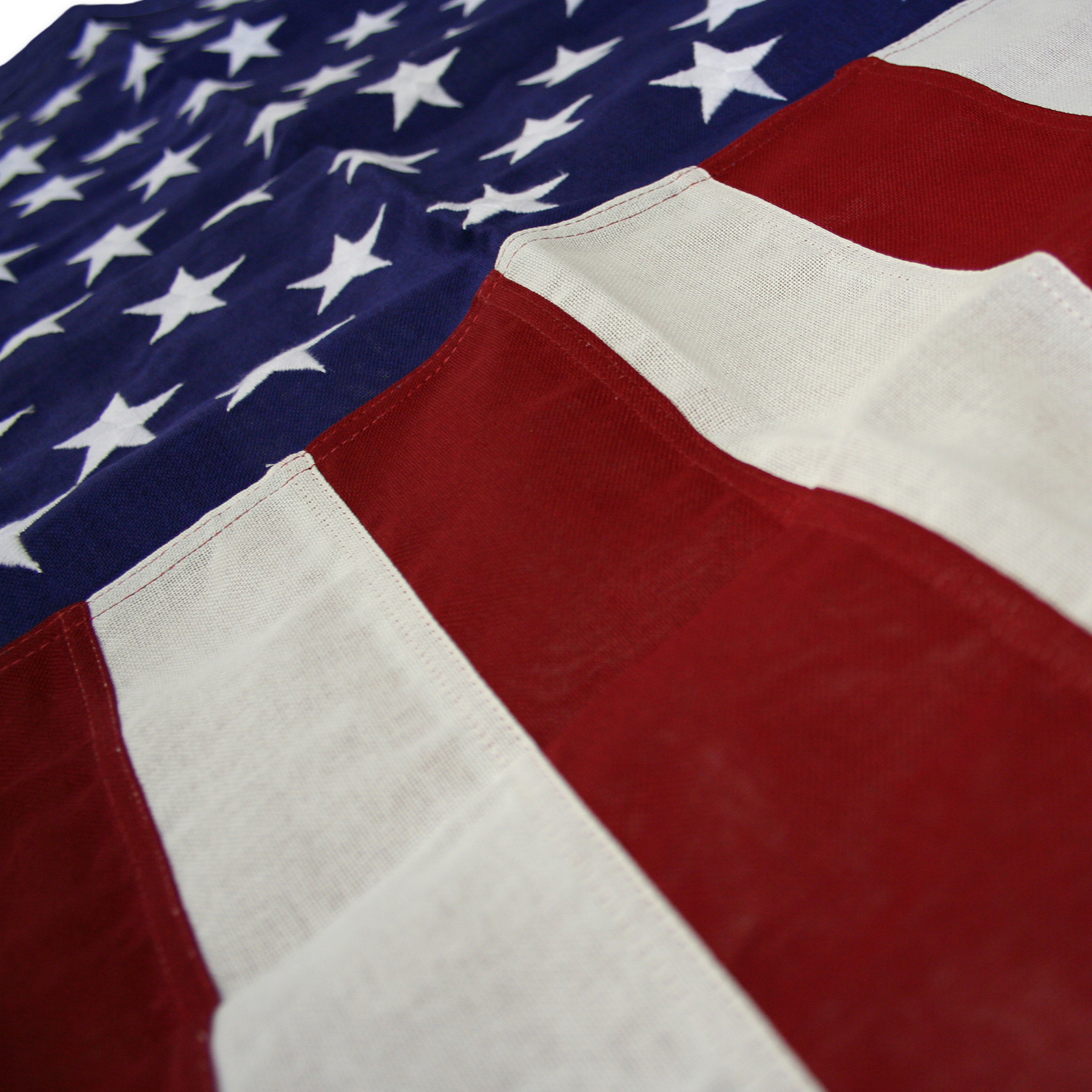 3' x 5' Cotton U.S. Flag w/ Pole Sleeve & Fringe Imported