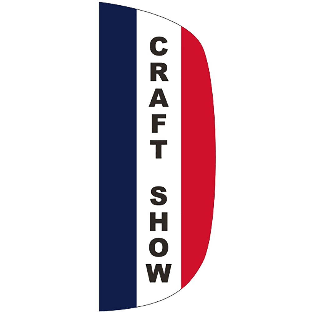 3' x 8' Message Flutter Flag - Craft Show