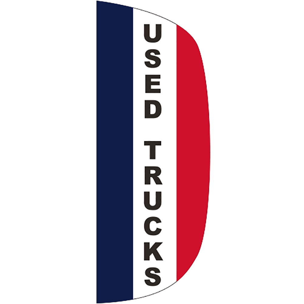 3' x 8' Message Flutter Flag - Used Trucks