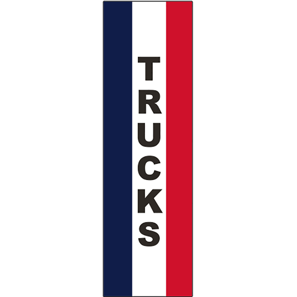 3' x 10' Message Square Flag Trucks