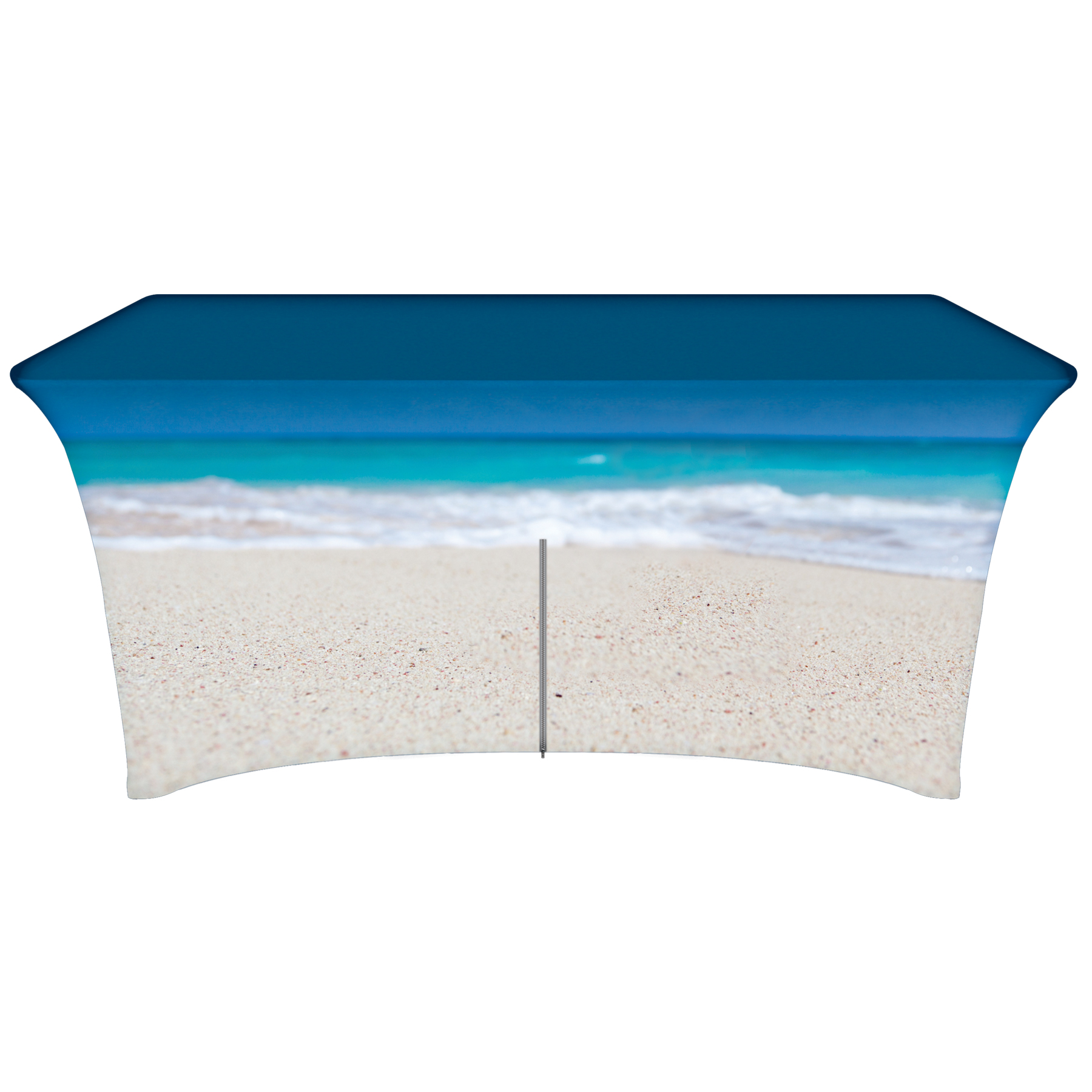 6' Customized Zipper Back Stretch Style Table Cover