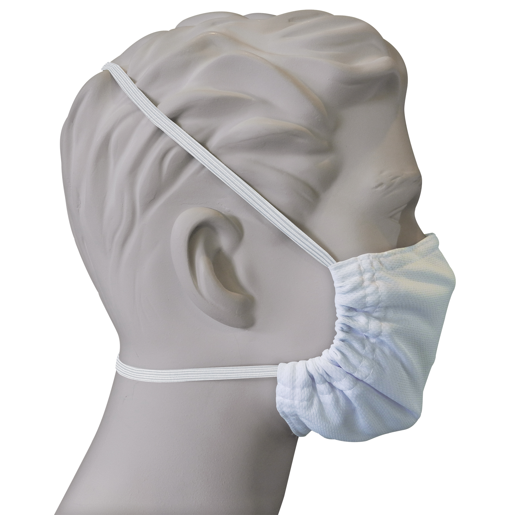 White Microfiber Face Cover
