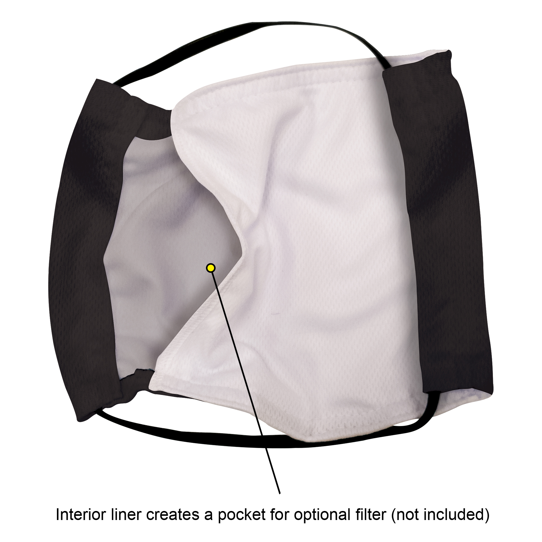 Black Microfiber Face Mask