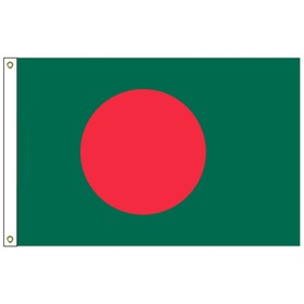 bangladesh 6' x 10' outdoor nylon flag w/ heading & grommets