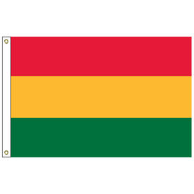 bolivia 6' x 10' outdoor nylon flag w/ heading & grommets