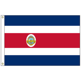 costa rica w/ seal 6' x 10' outdoor nylon flag