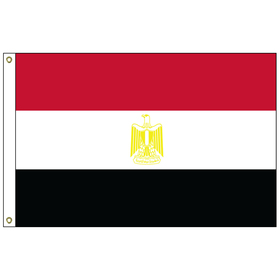 egypt 6' x 10' outdoor nylon flag w/ heading & grommets