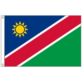 namibia 6' x 10' outdoor nylon flag w/ heading & grommets
