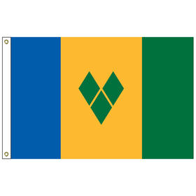 st. vincent & grenadines 6' x 10' outdoor nylon flag