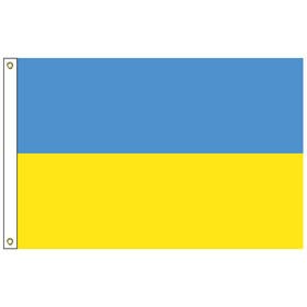 ukraine 6' x 10' outdoor nylon flag w/ heading & grommets
