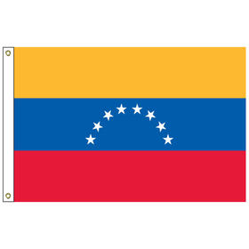 venezuela 6' x 10' outdoor nylon flag w/ heading & grommets