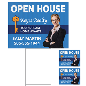 medium corrugated yard sign - full color - 2 sides
