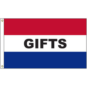 gifts 3' x 5' message flag with heading and grommets