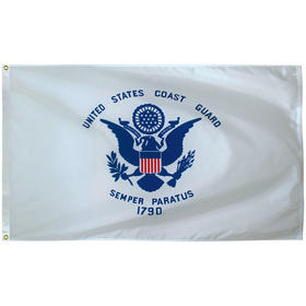 Coast Guard 3' x 5' Outdoor Nylon with Heading and Grommets