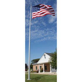 35' architectural pole w/ internal halyard - bronze finish