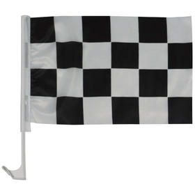 11" x 17" checkered auto window flag