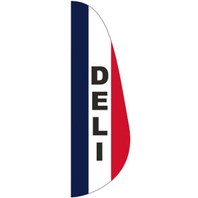 3' x 10' message feather flag - deli