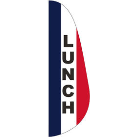 3' x 10' message feather flag - lunch
