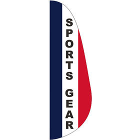 3' x 10' message feather flag - sports gear