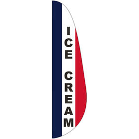 3' x 12' message feather flag - ice cream