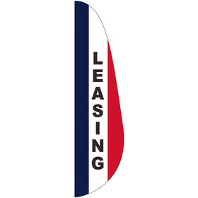 3' x 12' message feather flag - leasing