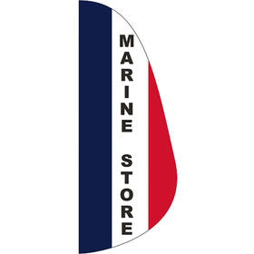 3' x 8' message feather flag - marine store
