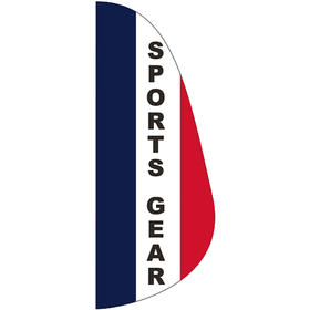 3' x 8' message feather flag - sports gear