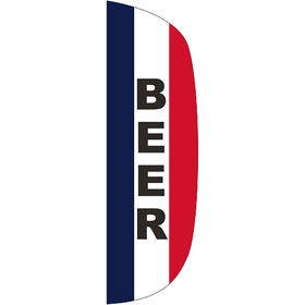 3' x 10' message flutter flag - beer