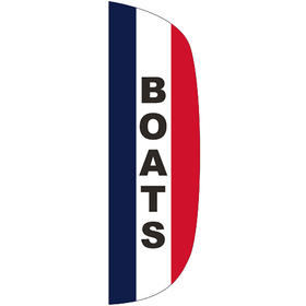 3' x 10' message flutter flag - boats