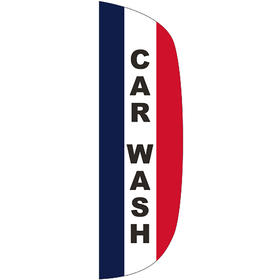 3' x 10' message flutter flag - carwash