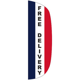 3' x 10' message flutter flag - free delivery