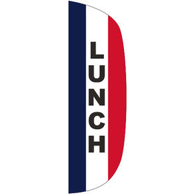 3' x 10' message flutter flag - lunch