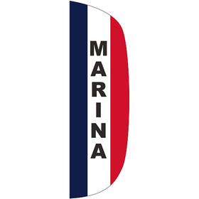 3' x 10' message flutter flag - marina