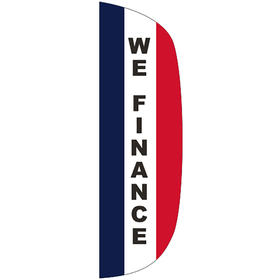 3' x 10' message flutter flag - we finance