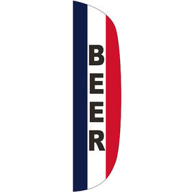 3' x 12' message flutter flag - beer