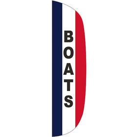 3' x 12' message flutter flag - boats