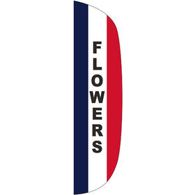 3' x 12' message flutter flag - flowers