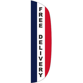 3' x 12' message flutter flag - free delivery