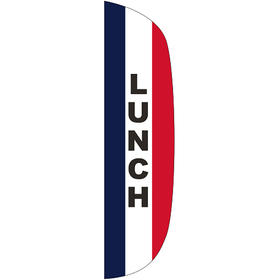 3' x 12' message flutter flag - lunch