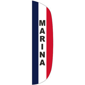 3' x 12' message flutter flag - marina