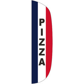 3' x 12' message flutter flag - pizza