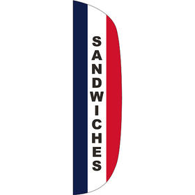 3' x 12' message flutter flag - sandwiches