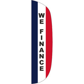 3' x 12' message flutter flag - we finance